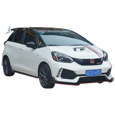 2018-2021年のホンダ・フィット カーボン繊維のフロント・バンパの唇はボディ キット3Pcsを守る