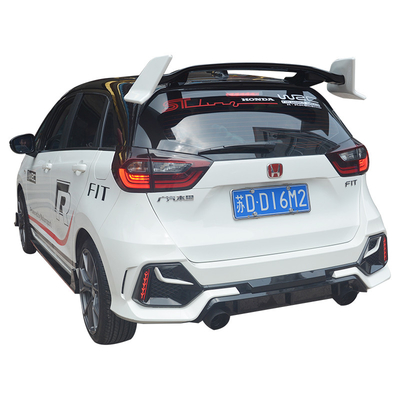 2018 2019年のホンダ・フィット ジャズ無光沢のフロント・バンパの唇ボディ キットのスポイラー カバー3Pcs